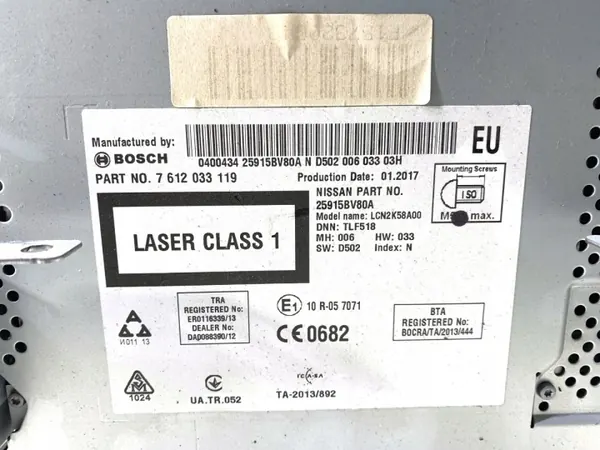 OEM 25915BV80A Radio voor Nissan Juke F15 Multimedia image 4