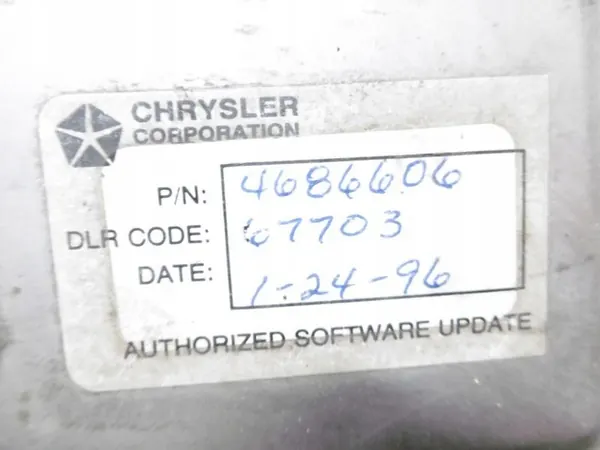 CHRYSLER VOYAGER 3 GS GH Contrôleur Moteur OEM 4686606 image 3