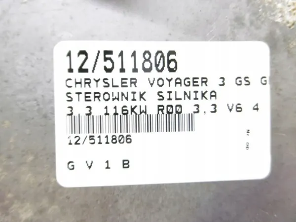 CHRYSLER VOYAGER 3 GS GH Contrôleur Moteur OEM 4686606 image 4