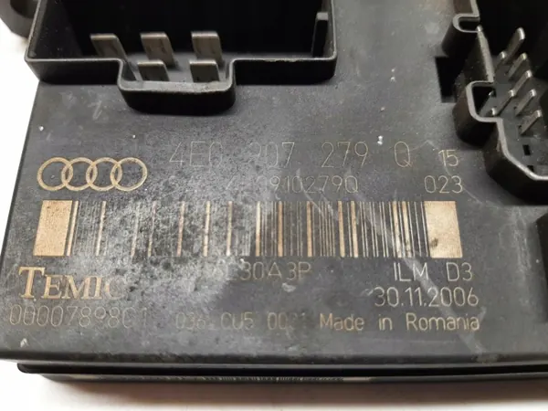 Module Commande Éclairage Audi A8 D3 2002- OEM 4E0907279Q image 7