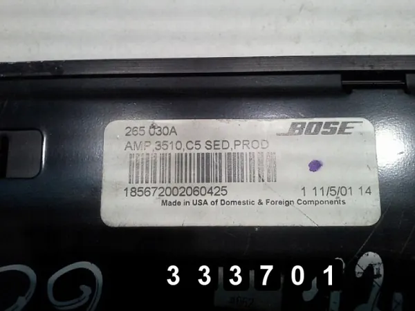 Amplificador de Audio Audi AM-333701 - Usado image 3