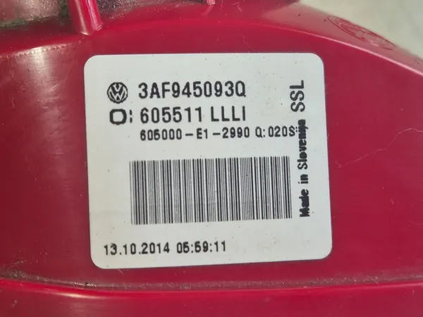 Lámpara Trasera Izquierda VW Passat B7 Kombi image 3