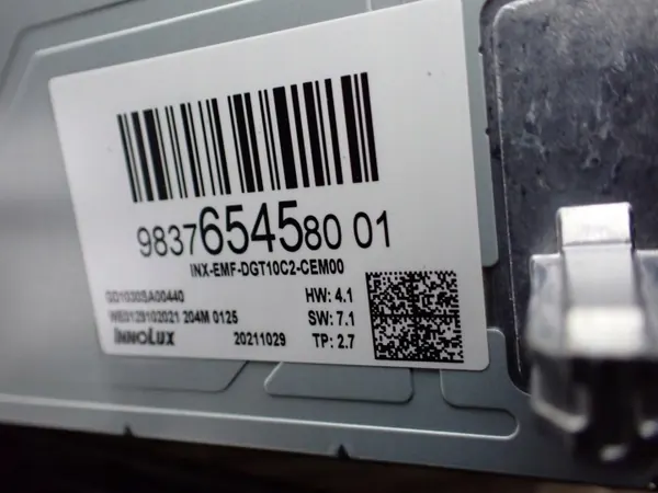 OEM 9837654580 Tehdasnavigaattoriradio Peugeot 308:lle image 3