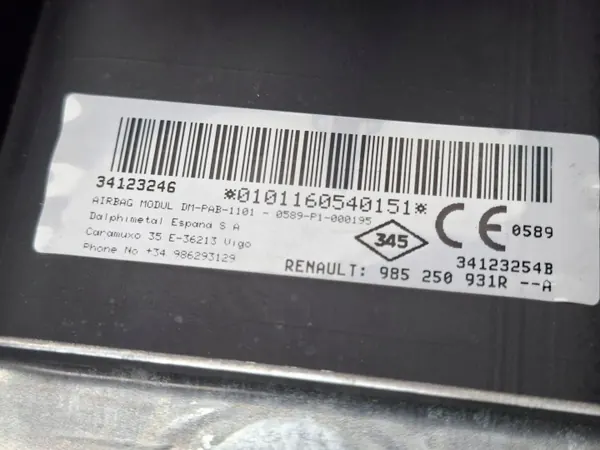 Airbag passageiro OEM S26279648 para Dacia Sandero II image 6