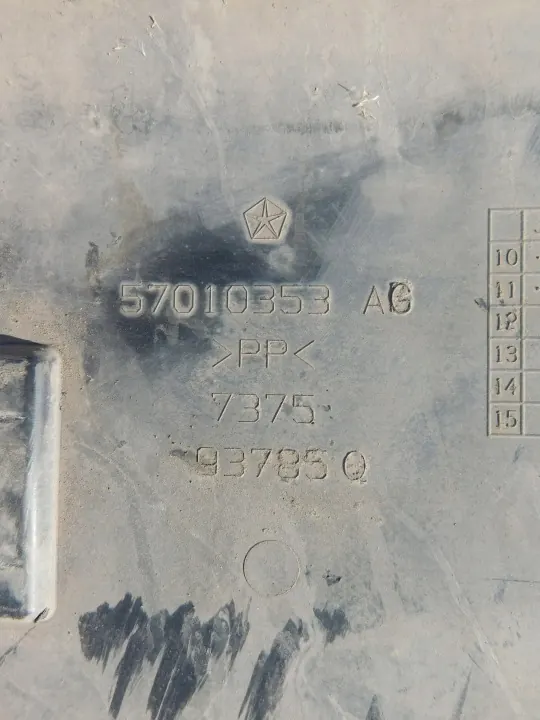 Plaque de protection OEM 57010352AG/57010353AG Dodge Charger image 6