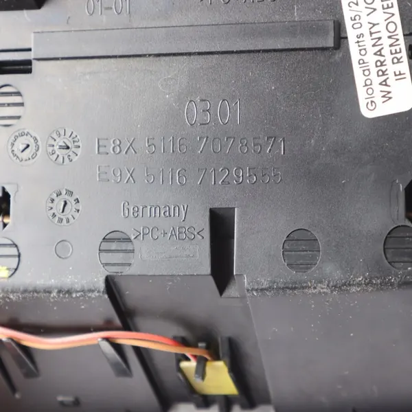BMW E90 E91 Keskikonsoli OEM 7129549 Puu image 10