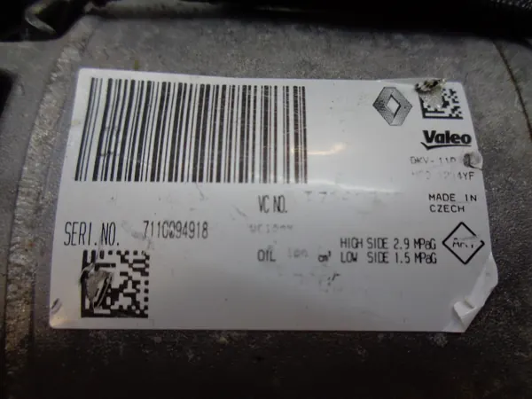COMPRESSORE ARIA CONDIZIONATA RENAULT CLIO IV LIFT 1.5 DCI image 7