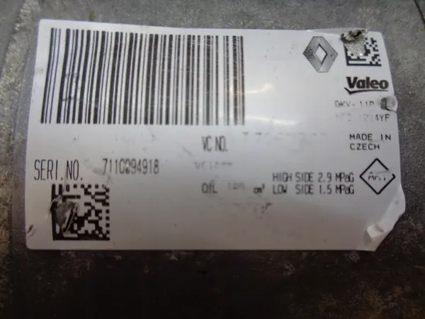 COMPRESSORE ARIA CONDIZIONATA RENAULT CLIO IV LIFT 1.5 DCI image 8