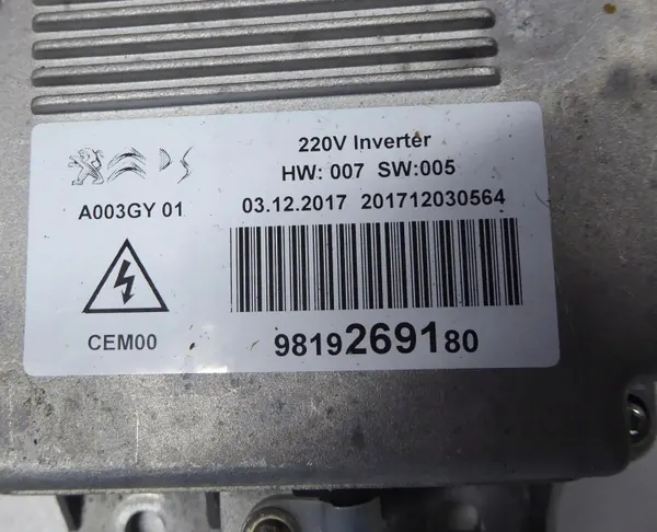 Inversor Opel Grandland OEM 9819269180 image 5