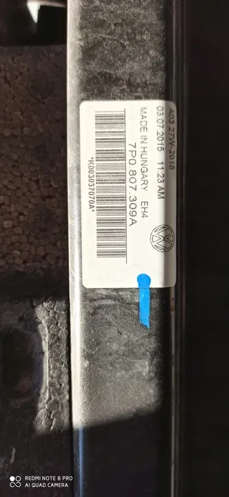 TAKAVETOKOUKKU VW TOUAREG 7P 7P0803881B image 5