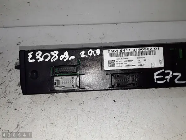 BMW klimatkontrollmodul OEM 6411919092201 - Begagnad image 4