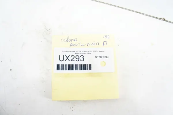 UX293 Ford Focus Mk4 Escudo Inferior Direito image 3