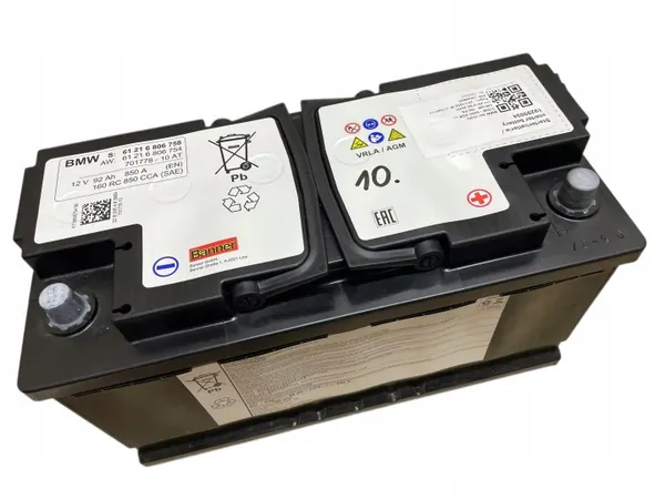 Batterie AGM OEM 6806758 92Ah 850A pour BMW image 2