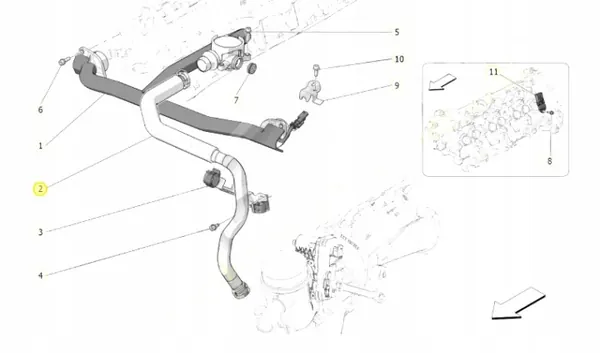 Conduto de ar Maserati Grecale Trofeo OEM 670156739 image 8