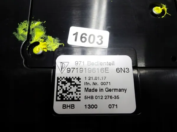 Pantalla de panel de control trasero Porsche Panamera 971 OEM 971919616E image 8
