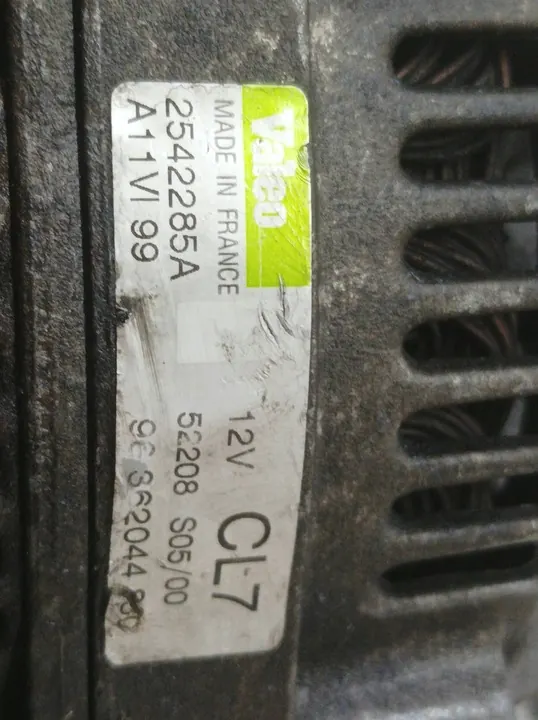 Vaihtovirtageneraattori Citroen C2 I 2003-2009 OEM 9636204480 image 4