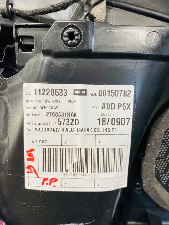 OEM 98381573ZD Voorrechter Deurbekleding Leer image 7