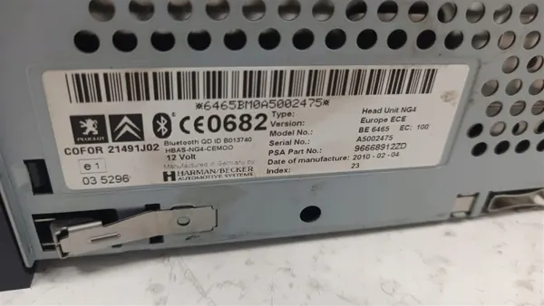 OEM 96668912ZD Radio CD Navigation NG4 pour Citroen C5 image 4