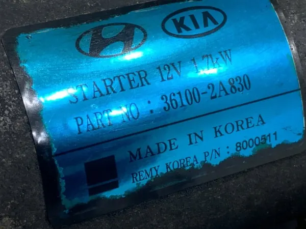 OEM Käynnistin Kia Carens IV 1.7 136hv - 36100-2A830 image 4