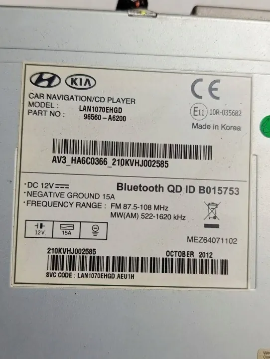 Pièce auto Hyundai OE 96560A6200 d'occasion image 6
