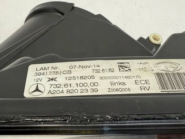 VOORLINKER BI-XENON KOPLAMP MERCEDES GLK W204 LIFT A2048202339 image 4