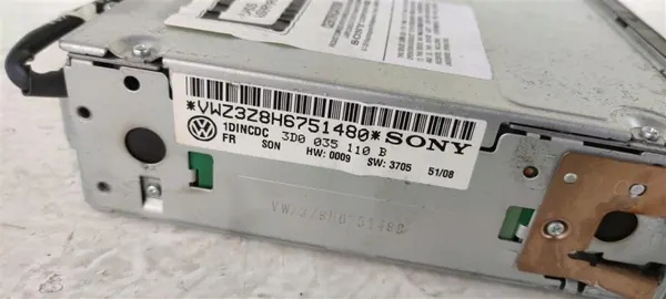 Trocador CD OEM 3D0035110B para VW Phaeton 2002-2010 image 5