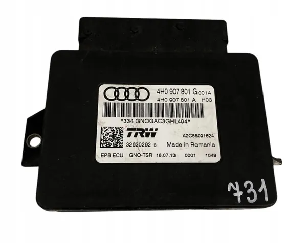Audi A6 C7 Handbromsstyrenhet OEM 4H0907801G image 2