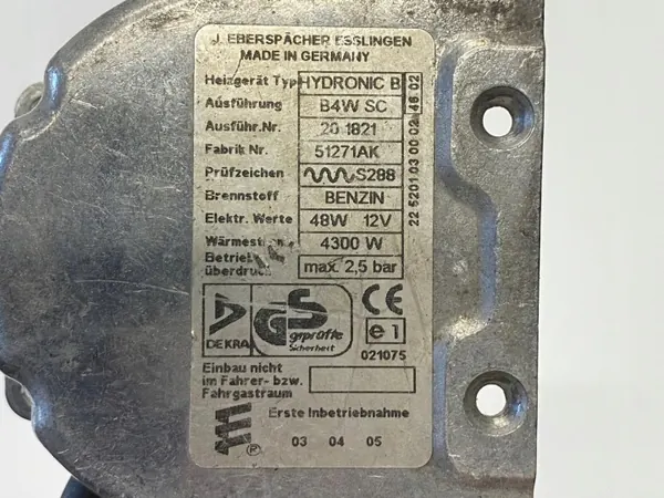 Chauffage Eberspaecher Hydronic OEM 7D0819008A pour VW T4 image 3