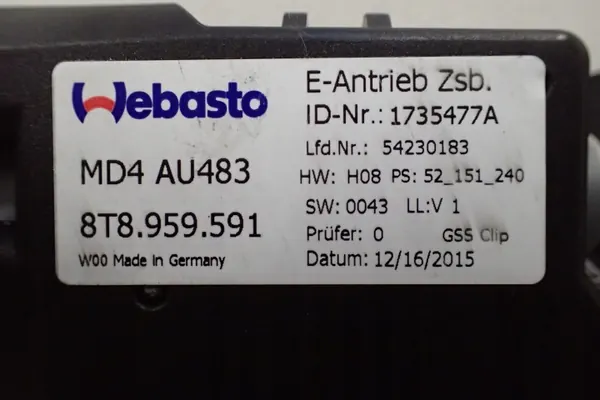 Audi A5 8T Schiebedach OEM 8T8877041E - Gebraucht image 5