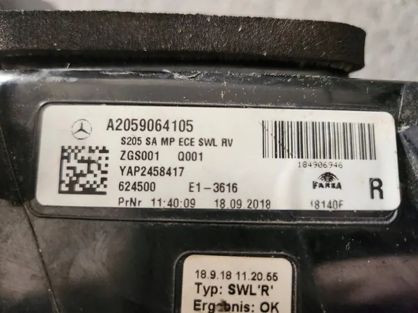 Rechter achter LED-achterlicht - Mercedes C-Klasse W205 2018-2021 image 8