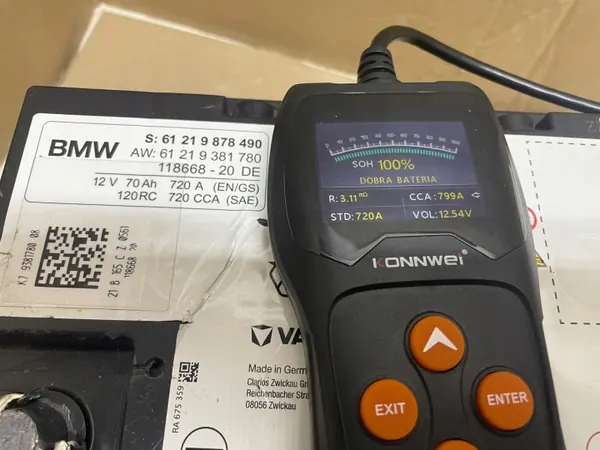 AGM-akku OEM 9878490 12V 70Ah BMW:lle image 6
