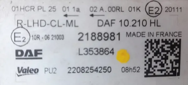 DAF XG Oikea Ajovalo LED 2188981 image 3