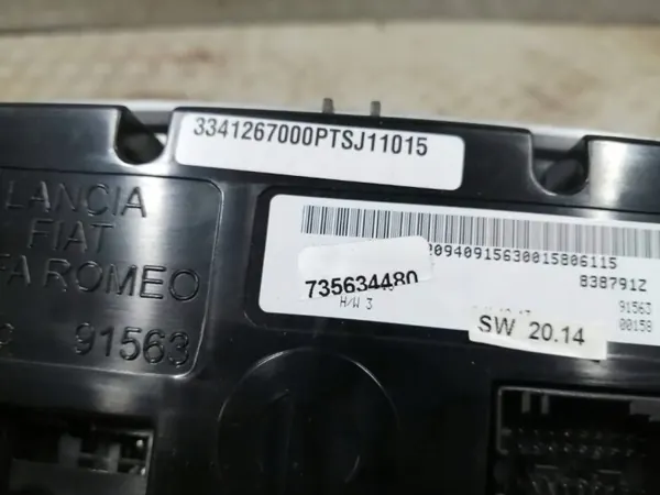 Fiat 500X Klimaanlage Bedienfeld OEM 735634480 image 5