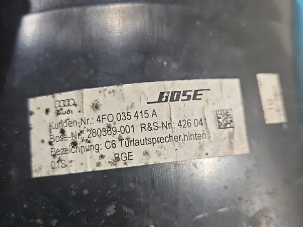 Audi A6 C6 Luidspreker OEM 4F0035415A - Gebruikt image 3