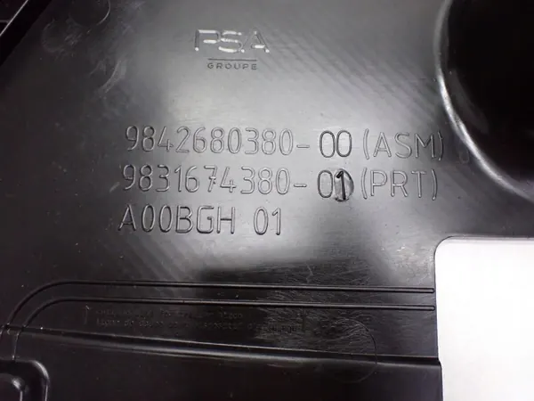 OEM 9842680380 Escudo Sob Para-choques Traseiro - Usado image 4
