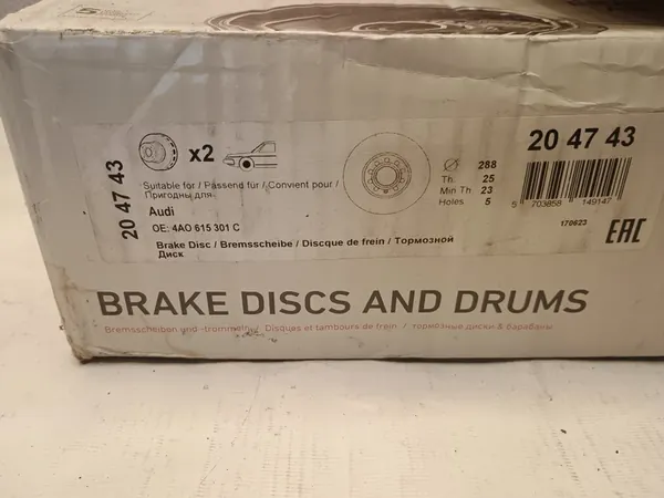 Disco de freio Audi A4 A6 VW Passat 288mm dianteiro OEM image 3