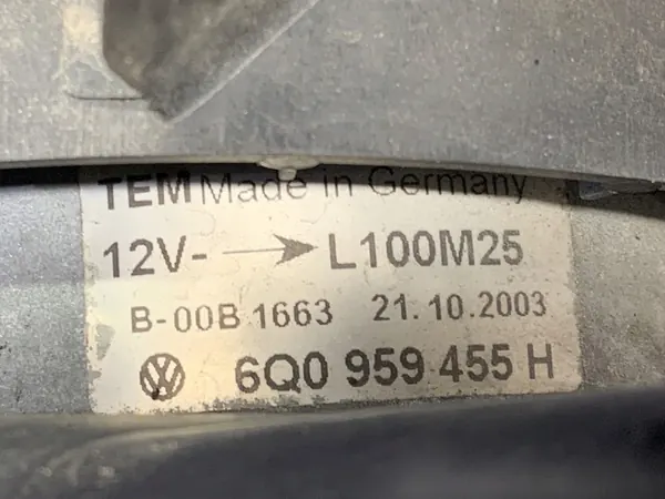 Kylarrubrik VW Polo IV 1.2 64HK 6Q0959455H image 4