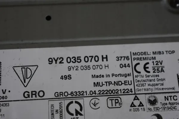 Unité de navigation Porsche MIB-3 OEM 9Y2035070H image 3
