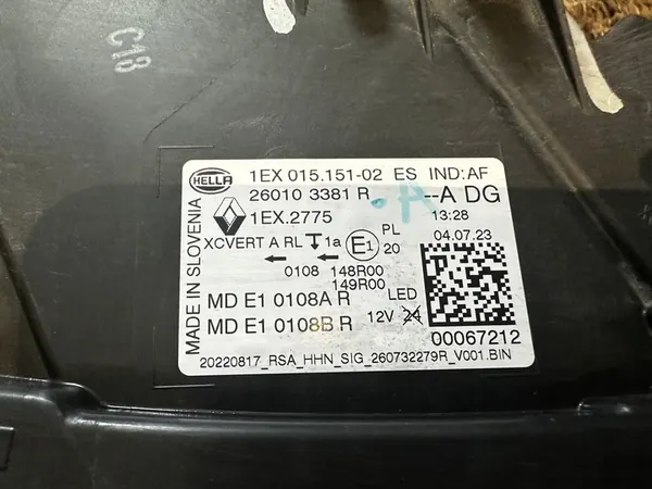 Oikea ajovalaisin Renault Austral 260103381R image 10