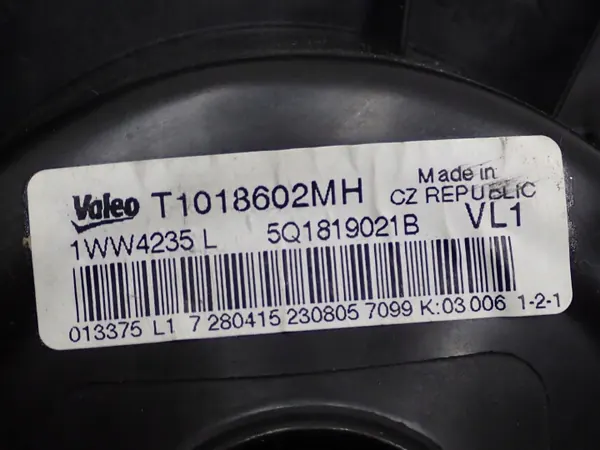 Lämmityspuhallin OEM 5Q1819021B - Käytetty kunto image 5