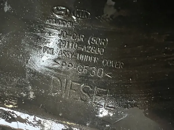 HYUNDAI I30 II 12-15 Motor Undertray Diesel OEM 29110-A2800 image 3