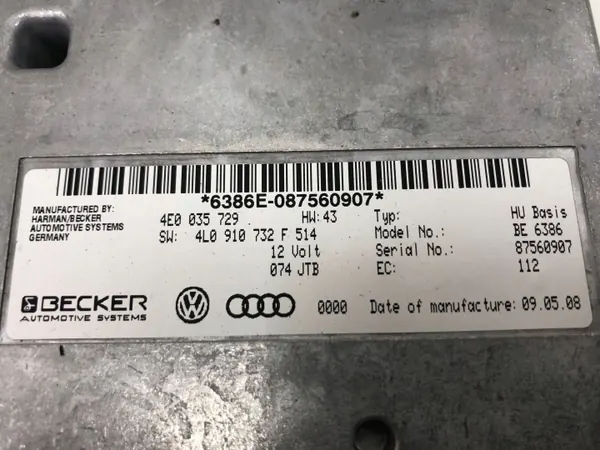 Unité MMI Audi OEM 4L0910732F pour A6 S6 C6 4F image 3