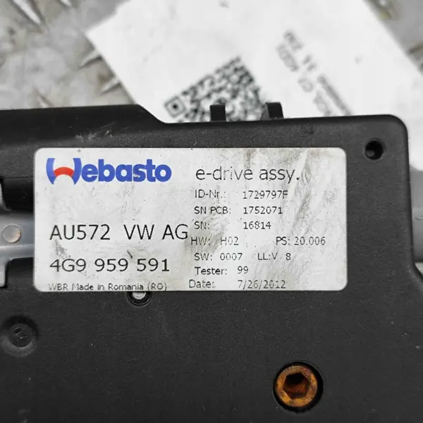 Motor de techo solar Audi A6 S6 C7 OEM 4G9959591 image 7