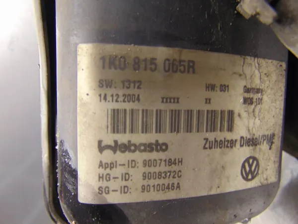 Webasto extravärmare OEM 1K0815065R VW Touran image 9