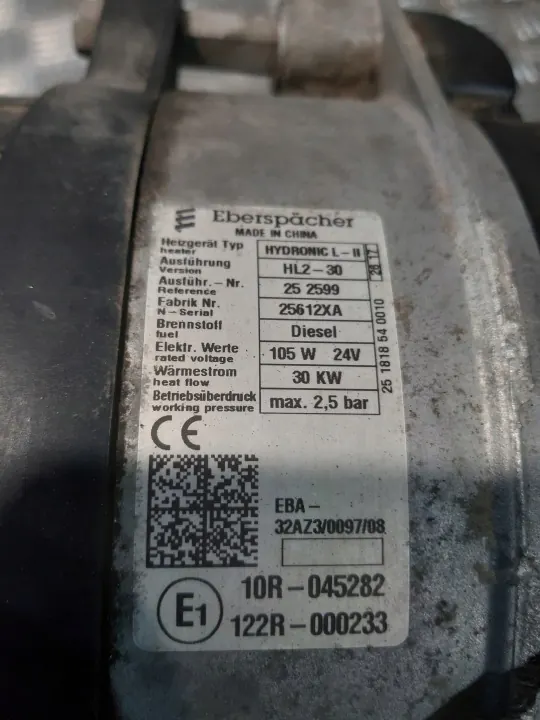 Webasto Hydronic L-II HL2-30 24V 105W Käytetty image 4