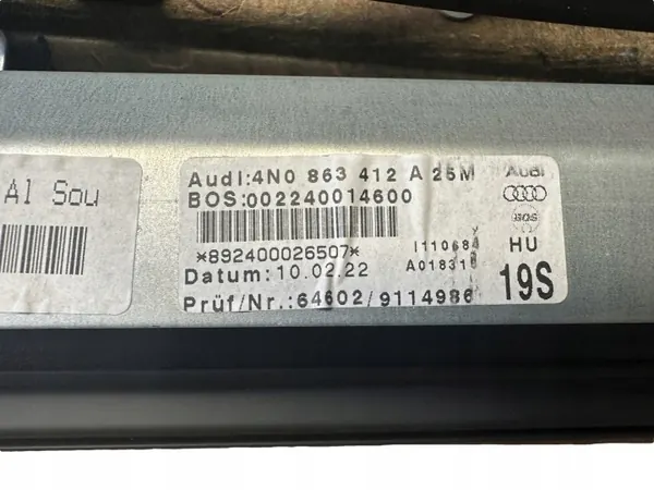 Audi A8 D5 Store Roulant Arrière OEM 4N0863412A image 4