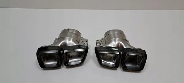Embouts d'échappement noirs Mercedes ML W166 OEM image 2
