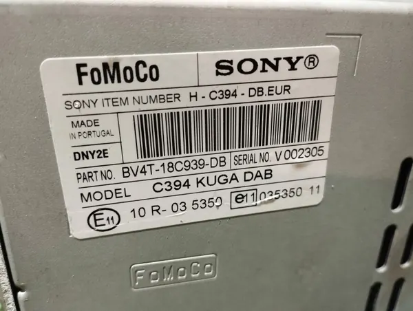 Rádio CD Ford Kuga I OEM BV4T18C939DB - Usado image 6
