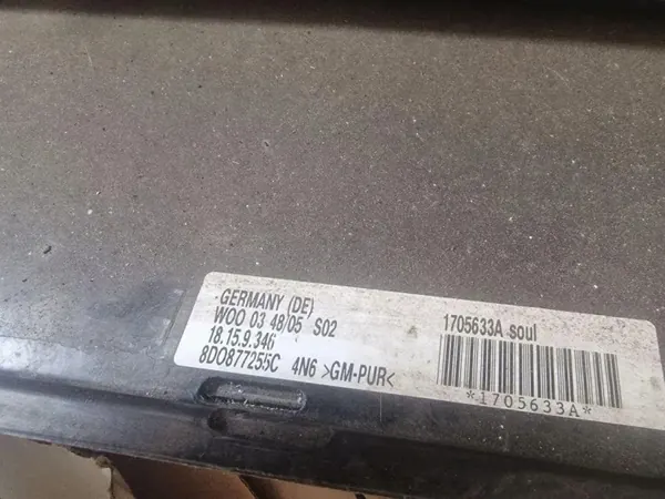 Schiebedach Audi A3 8P OEM 8D0877255C - Gebraucht image 3