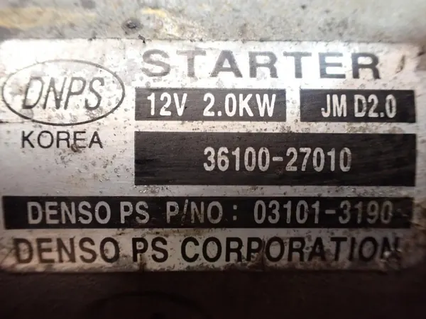 KIA SPORTAGE II 04-08 3.0 CRDI Motor de arranque 3610027010 image 7